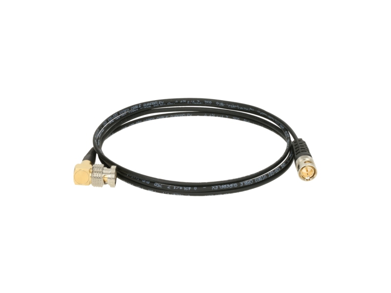 Klotz ultra thin super flex UHD patch cable - BNCPro angled plug - BNCslim plug for HD / UHD / 12G / 4K / 8K - 1,5 m