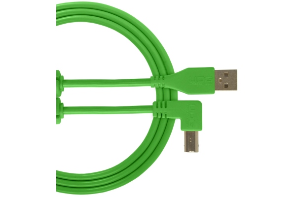 Ultimate Audio Cable USB 2.0 A-B Angled 2m - Green
