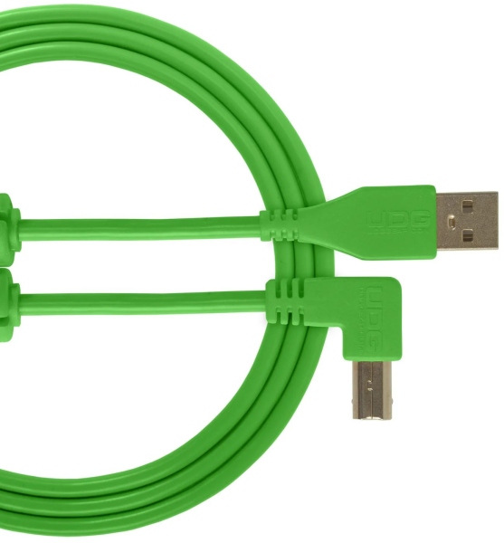 UDG Ultimate Audio Cable USB 2.0 A-B Angled 2m - Green