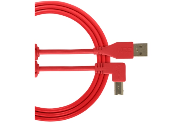 Ultimate Audio Cable USB 2.0 A-B Angled 2m - Red