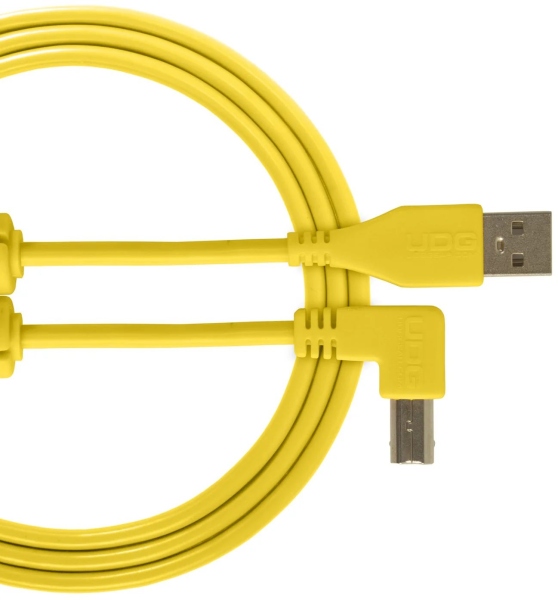 UDG Ultimate Audio Cable USB 2.0 A-B Angled 2m - Yellow