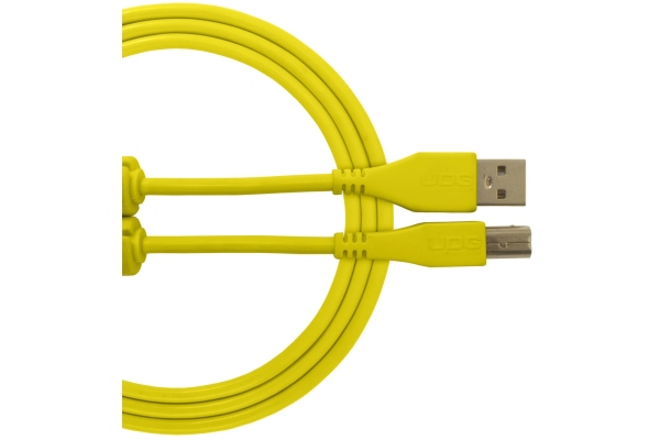 Ultimate Audio Cable USB 2.0 A-B Straight 1m - Yellow