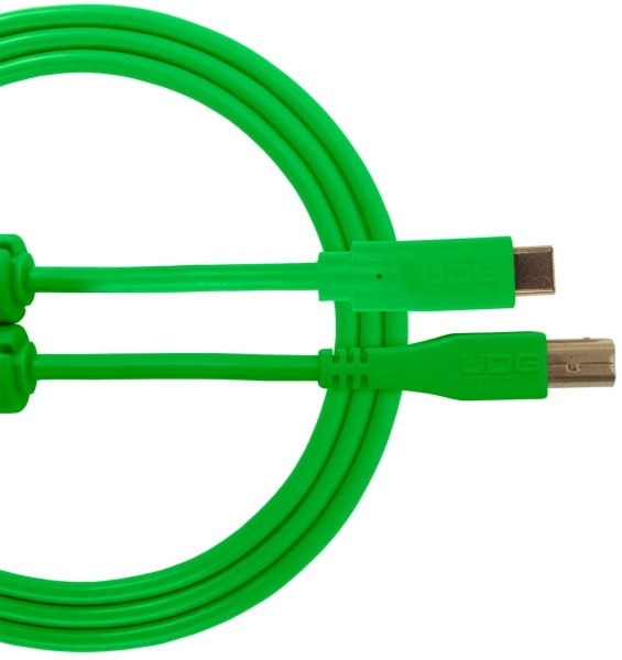 UDG Ultimate Audio Cable USB 2.0 B-C Straight 1.5m - Green
