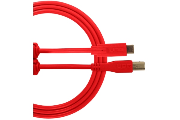 Ultimate Audio Cable USB 2.0 B-C Straight 1.5m - Red