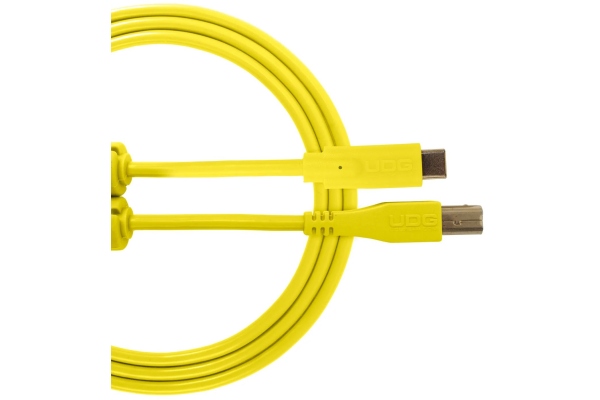 Ultimate Audio Cable USB 2.0 B-C Straight 1.5m - Yellow