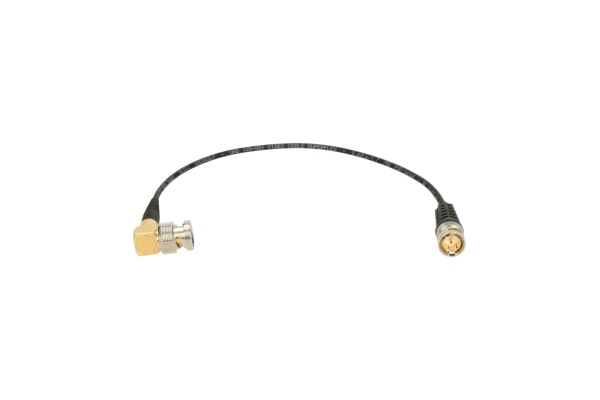 ultra thin super flex UHD patch cable - BNCPro angled plug - BNCslim plugfor HD / UHD / 12G / 4K / 8K - 0,25 m
