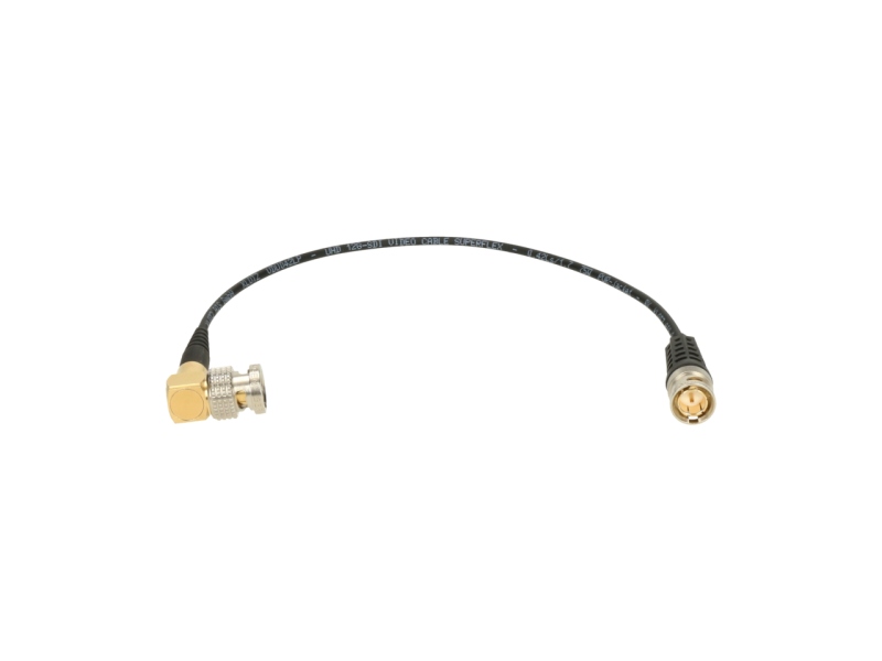 Klotz ultra thin super flex UHD patch cable - BNCPro angled plug - BNCslim plugfor HD / UHD / 12G / 4K / 8K - 0,25 m