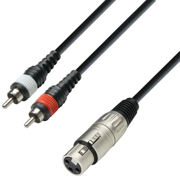 Adam Hall 3Star XLRf-2RCA 3m