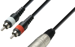 Cablu XLR la RCA Adam Hall 3Star XLRm-2RCA 3m