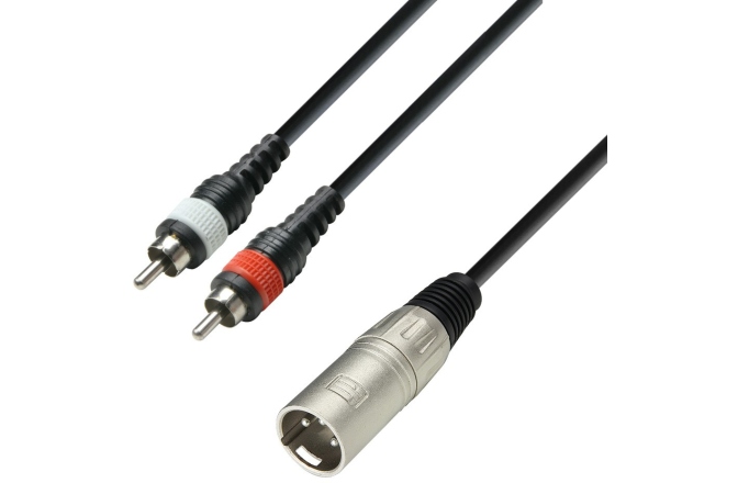 Cablu XLR la RCA Adam Hall 3Star XLRm-2RCA 3m
