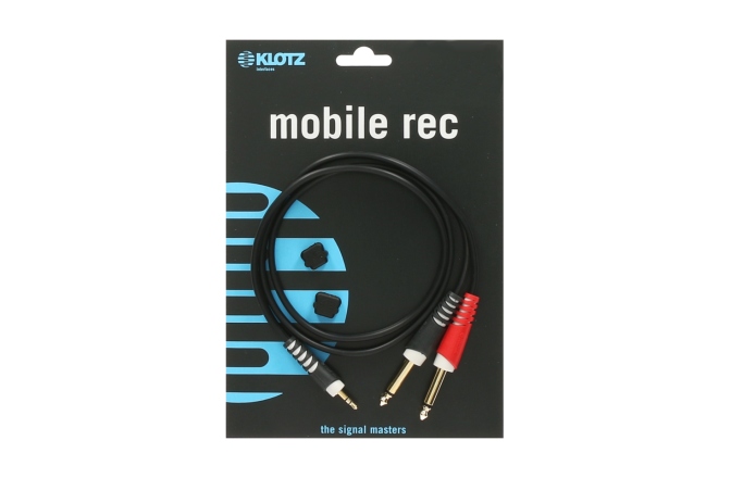 Cablu Y audio Klotz Y cable - lightweightTRS 3.5 mm - 2x TS 6.3 mm - 3m
