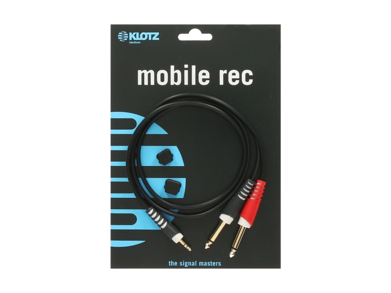 Klotz Y cable - lightweightTRS 3.5 mm - 2x TS 6.3 mm - 3m