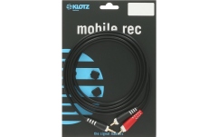 Cablu Y audio stereo Klotz Y cable - lightweightTRS 3.5 mm - 2x RCA - 3m