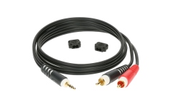 Cablu Y audio stereo Klotz Y cable - lightweightTRS 3.5 mm - 2x RCA - 3m