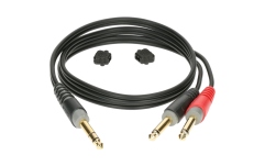 Cablu Y nebalansat Klotz Y cable - lightweight - insertTRS 6.3 mm - 2x TS 6.3 mm - 1 m