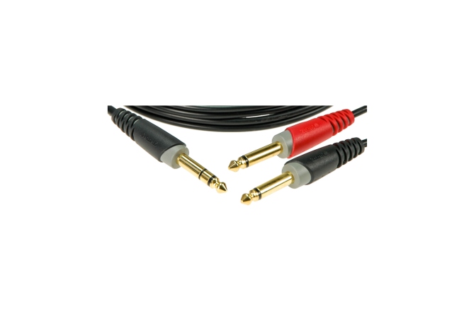 Cablu Y nebalansat Klotz Y cable - lightweight - insertTRS 6.3 mm - 2x TS 6.3 mm - 1 m
