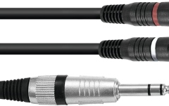 Cablu Y Omnitronic Adaptercable Jack stereo/2xRCA 1.5m
