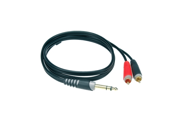 Klotz Y cable - lightweightTRS 6.3 mm - 2x RCA - 3 m
