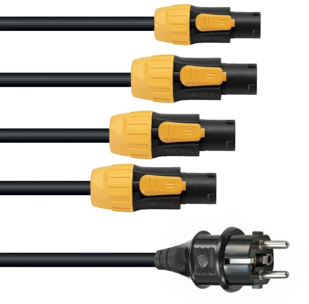 Eurolite IP T-Con power cable 1-4, 3x2,5mm²