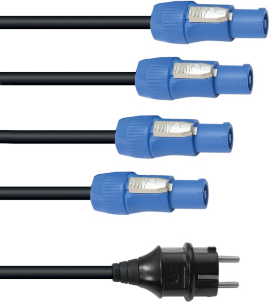 Eurolite P-Con power cable 1-4, 3x2,5mm²