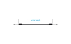 Cabluri patch pedale Klotz unbalanced entry level patch cable with angled jacks - 0.15 m