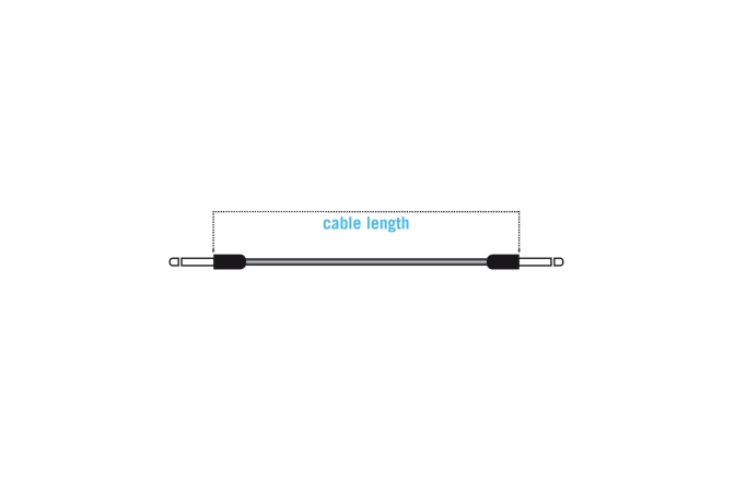 Cabluri patch pedale Klotz unbalanced entry level patch cable with angled jacks - 0.15 m
