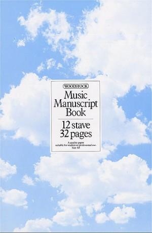Music Manuscript Book: 12 Stave 32 Pages Spiral