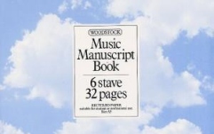 Caiet de muzică No brand Music Manuscript Book: 6 Stave 32 Pages Spiral