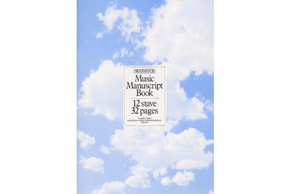 Woodstock Music Manuscript Paper: 12 Stave