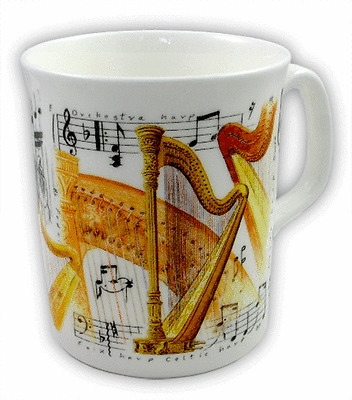 Fine China Mug - Harp Design