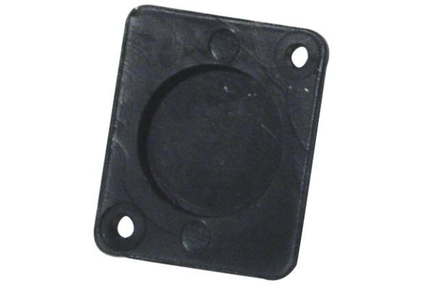 Universal XLR Blanking Plate, black plast Universal XLR Blanking Plate, black plast
