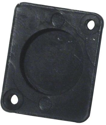 Universal XLR Blanking Plate, black plast