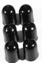 Meinl Cover Cap (6-pc set) 0,19 inch rubber - for MEINL clamp screw