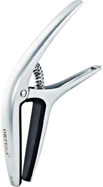 Ortega Twin Capo - FLAT/CURVED, gloss chrome, black silicone cushion