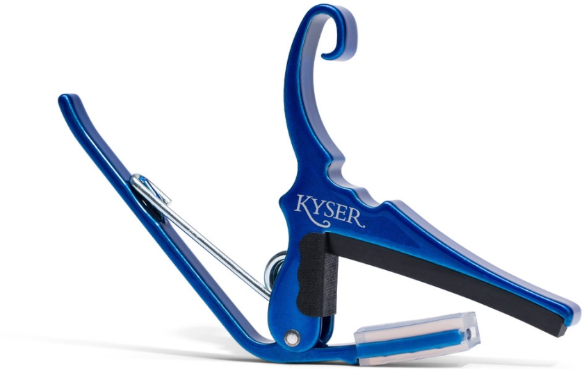 Kyser Quick-Change Capo Acoustic Guitar Blue