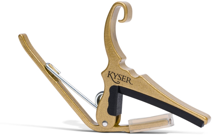 Kyser Quick-Change Capo Acoustic Guitar Gold