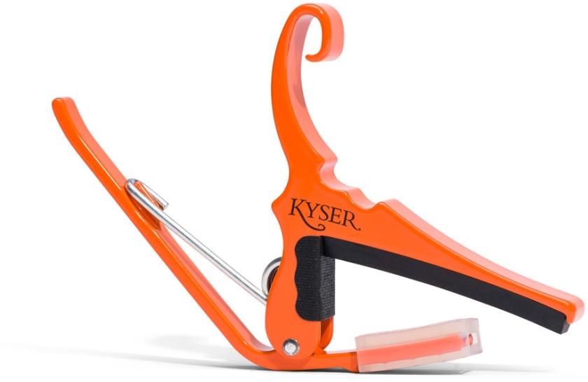 Kyser Quick-Change Capo Acoustic Guitar Orange Blaze