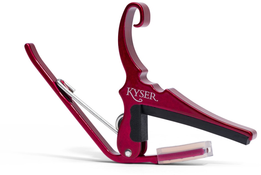 Kyser Quick-Change Capo Acoustic Guitar Ruby Red