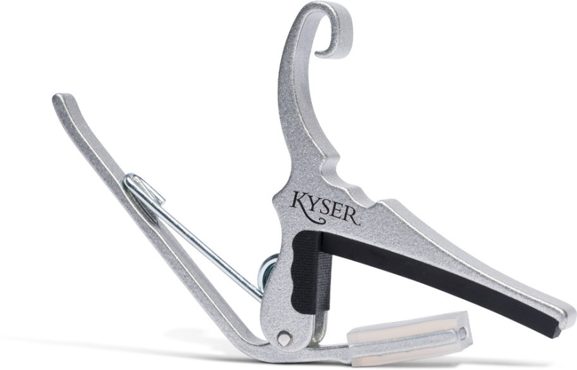 Kyser Quick-Change Capo Acoustic Guitar Silver