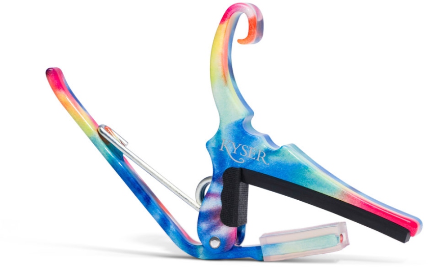 Kyser Quick-Change Capo Acoustic Guitar Tie Dye