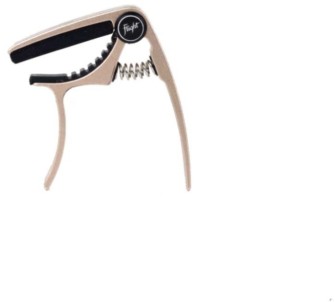 Flight Aluminium Ukulele Capo Gold