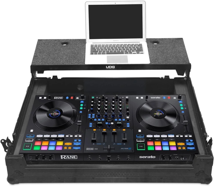 UDG Ultimate Flight Case Rane Performer & Four Plus - Laptop Shelf & Wheels