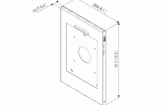 Carcasa pentru tablete  Vogels PTS2010, pentru tablete cu dimensiunile de minim 236x166x3mm si maxim 285x186x10mm