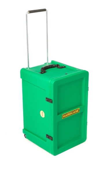 Hardcase Cajon Case - Dark Green/full velour Lining
