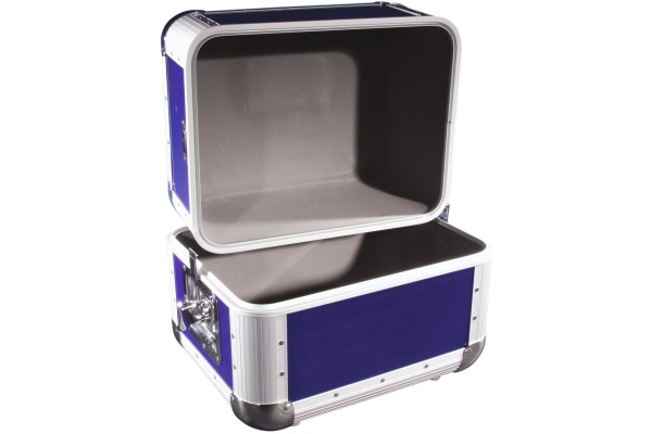 Roadinger Record Case ALU 50/50, rounded, dark blue