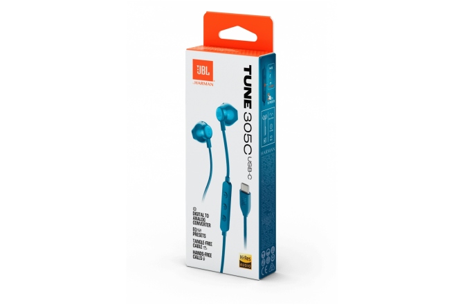 Căști in-ear (Earbuds) JBL Tune 305C USB Blue