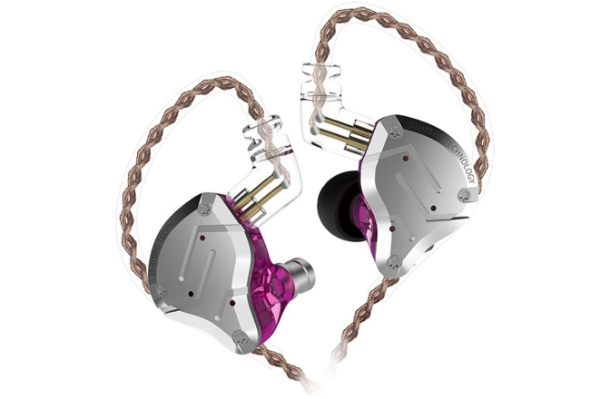 Căști Monitorizare In-ear KZ Acoustics ZS10 Pro Purple 