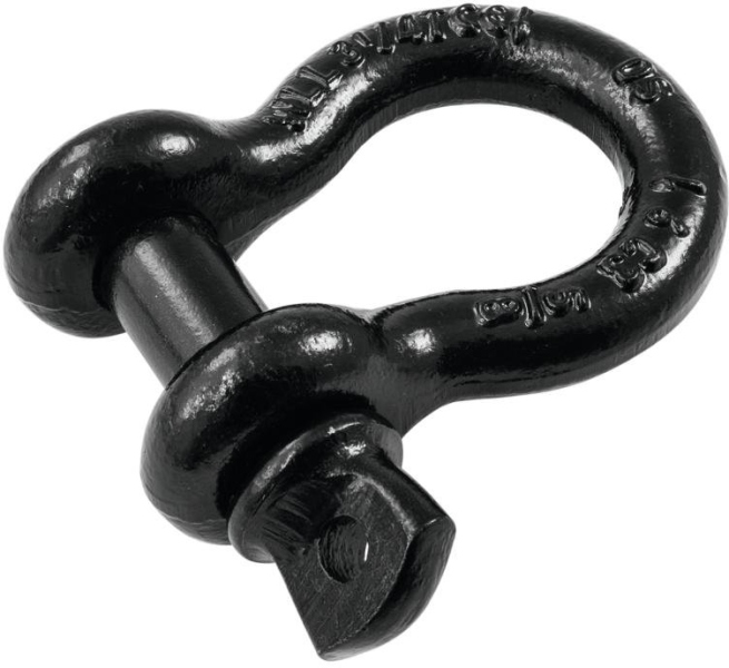 SafeCase Shackle 16mm black with Screwbolt