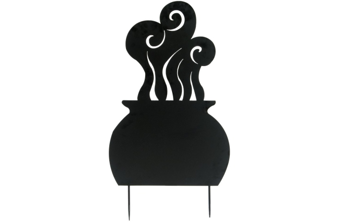 Cazan de vrăjitoare Europalms Silhouette Metal Witch Pot, 83cm