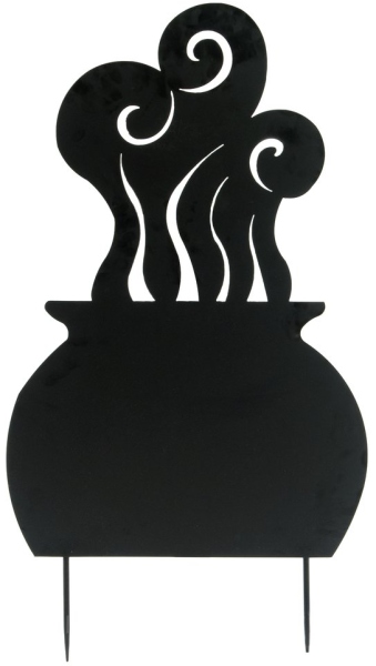 Europalms Silhouette Metal Witch Pot, 83cm